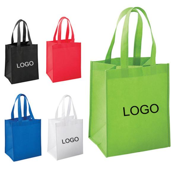 Customized Reusable Tote Shopping Bag Recycled Nonwoven Eco Friendly Grocery Bags