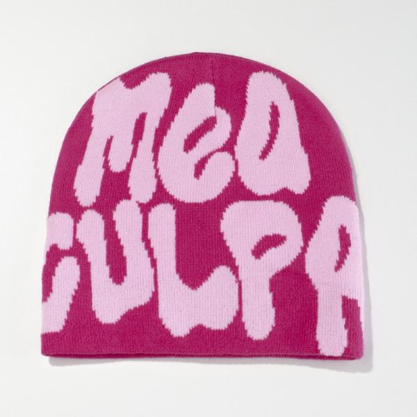Dome Style 100% Acrylic Jacquard Winter Custom Woven Pom Pom Beanie Hat for Cold Days