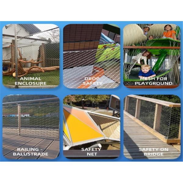 38*38мм алмазные отверстия безопасные нержавеющая сталь проволока кабельная сетка для строительства стены