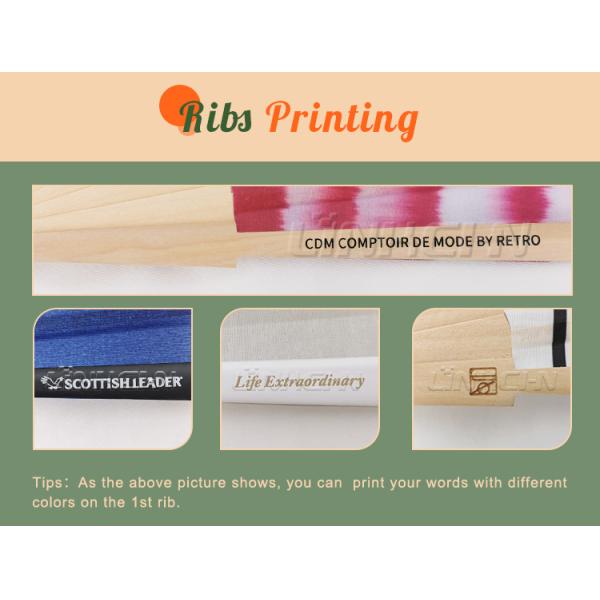 23cm Wooden Bamboo Hand Folding Fan for Wedding Fan Rave Party Folk Art Festival Hand Held Fans