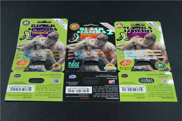 Таможня напечатала пилюльки секса карточки волдыря черной пантеры упаковывая и упаковывать коробки черной пантеры