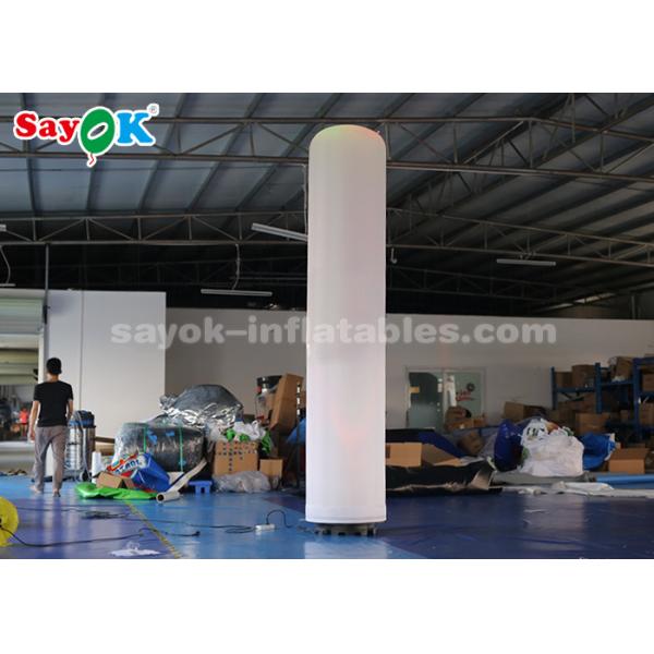 pilar inflable del paño de nylon 190T con la iluminación del LED para la decoración del festival