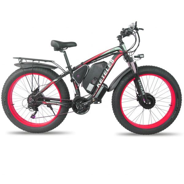 KETELES K800 Electric Fat Bike 1000W 17.5AH Battery 26x4.0 inch Dual Motor Two Wheel Drive