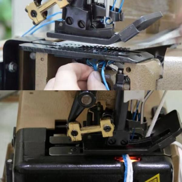 Швейная машина слон сумки FIBC с пневматическим подъемом ноги и горячим резцом потока