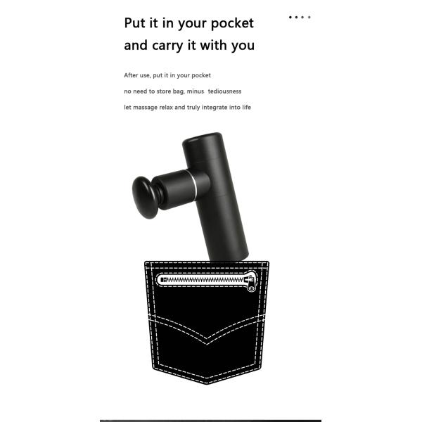 Портативный электрический массажный пистолет для фасции, релаксация мышц, зарядка через USB
