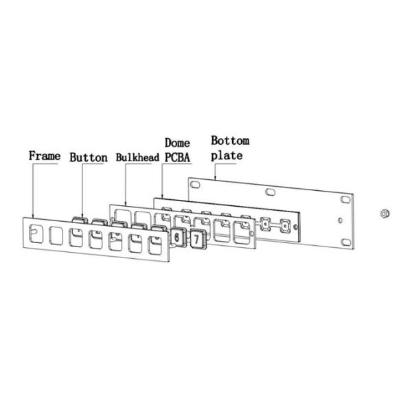Programmable Keypad Function Keys , Usb Ps2 Connection Metal Numeric Keypad