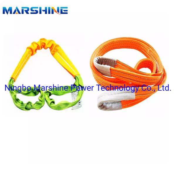 Customizable Color Flat Webbing Lifting Sling With Welded Chain For Aerial Work