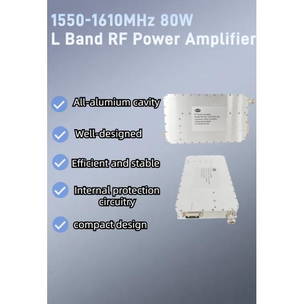1550-1610MHz 80W RF Power Amplifier L-Band Amplifier Module for Wireless Communication Systems