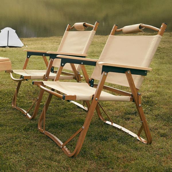 Ultralight Camping Chair Aluminum Frame 2.3kg Foldable 52x43x62cm