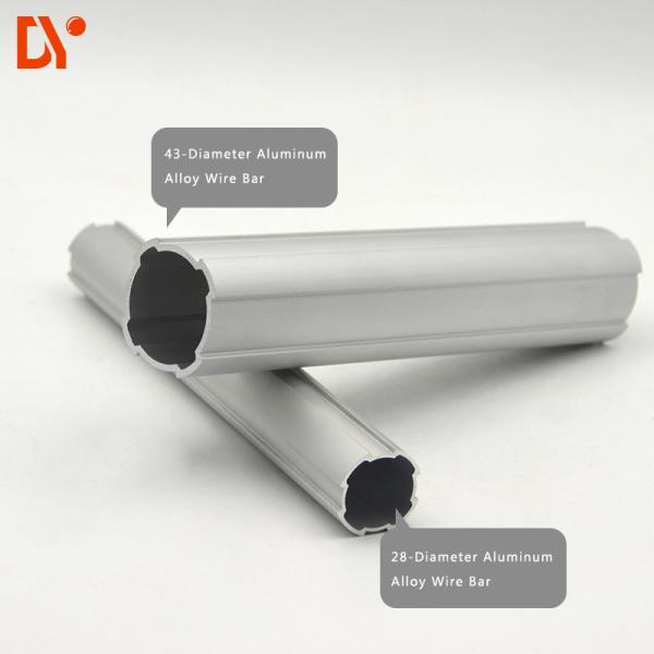Cylindrical Profile Aluminium Alloy Tube OD 43mm / Warehouse Shelving Lean Pipe