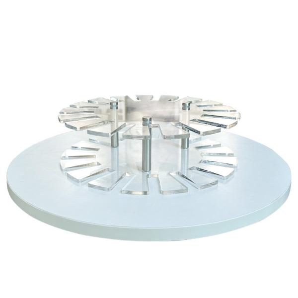 Desktop Porcelain Granite Display Rack Tile Quartz Rotating Display Stands For Stones