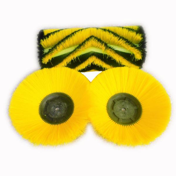 0.5mm Filament Custom Gutter Road Cleaning Wafer Brushes For Sweepers