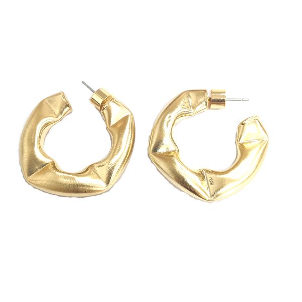 Настройка густых латунных серьгов полированные мелкие латунные серьги