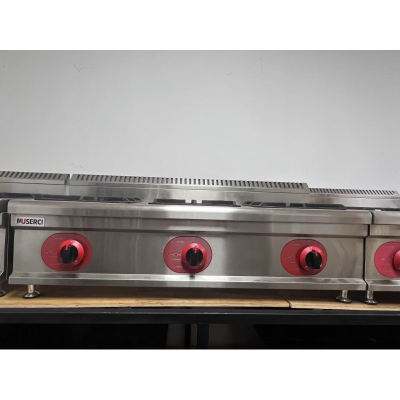 (GB-3T) Manual Ignition Countertop Gas Range 3 Burner For Resaturant Cooking CE