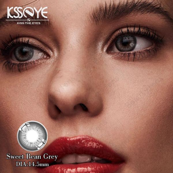 OEM покрасил контактные линзы HEMA NVP темного Брауна с силой -0 до -8