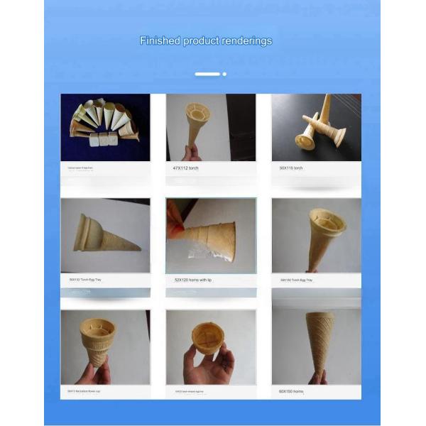 4 Heads Sugar Ice Cream Wafer Biscuit Cone Making Machine Easy to Operate and Maintain