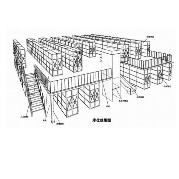 2-3 Levels Steel Construction Mezzanine Rack Multi Level For Warehouse Storage