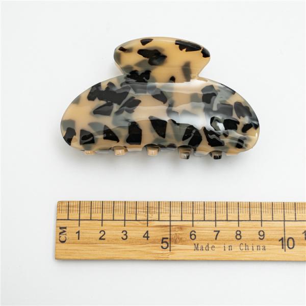 Korean high-grade acrylic hair clip girls ponytail hair accessories marbling style large disc hairpin