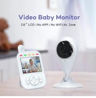 Affichage LCD Moniteur de bébé sans fil Monté à deux voies Parlez IR Vision nocturne Protégez les yeux