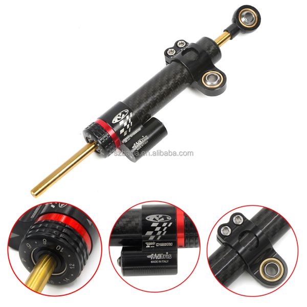 Carbon Fiber Electric Scooter Handlebar Adjustable Steering Damper Scooter Damping Modification