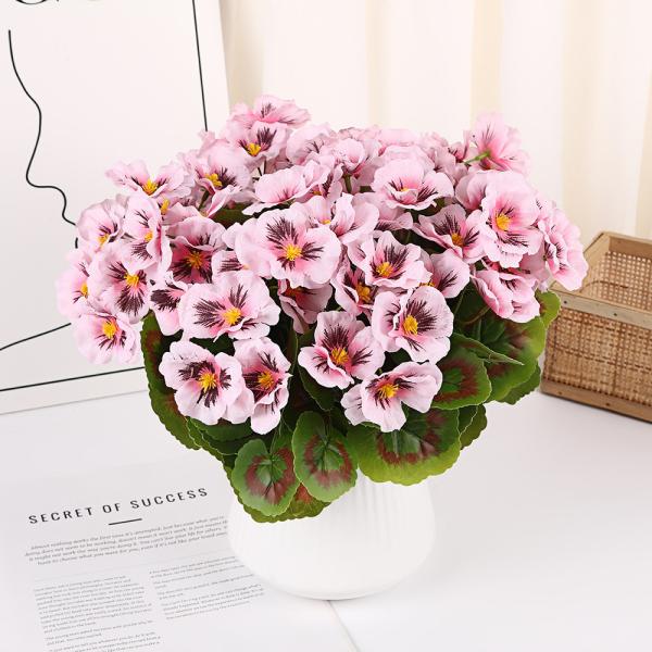 Simulated Flower Wedding Haitang Hydrangea Bundle Home Hotel Photography Flower Arrangement Ornament Artificial Fake Flower Decoration Wholesale