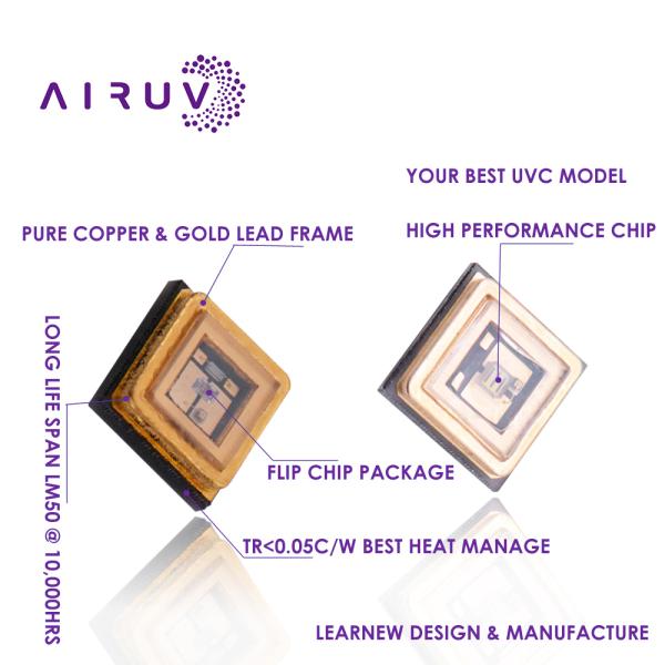 Оптически диод СИД обломока 150ma 200ma 254nm 2W СИД силы 35mw UVC