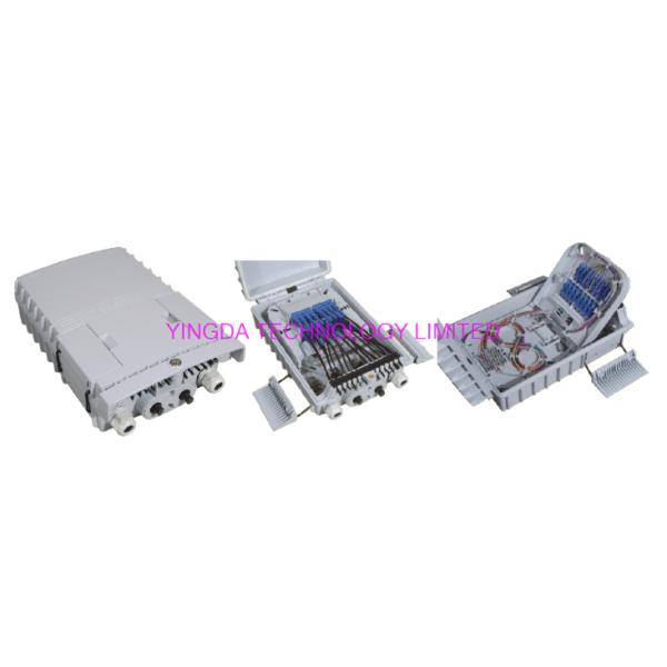 IP65 Fiber Optic Splitter Box Black White PC Ftth Fiber Distribution Box