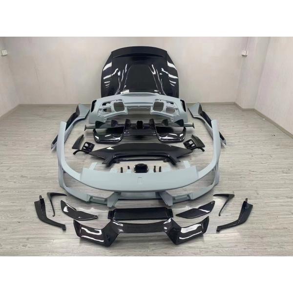 Auto Parts ForFerrari 488 Body Kit 488 Upgraded PistA-style Front and Rear Bumper Bonnet Spoiler Carbon Fiber Body Kit