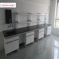 Banco de laboratorio de Química Ergonómica diseñado con Armarios de dibujo cajones y estantes