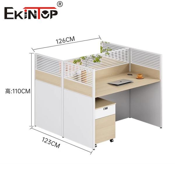 Customizable Wooden Modern Modular Employee Workstation With Storage Cabinet