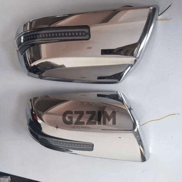 Black Rearview Mirror Cover For Toyota Tundra 2014 LED Light Side Mirror For Car Mirror Upgrade And Replacement