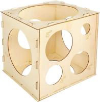 Boîtes de cube de taille de ballon pliable en bois pour décorations de ballons, arches de ballons, colonnes de ballons