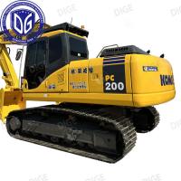 PC200-7 Excavadora Komatsu usada 97% Excavadora de rastreamento recém-usada 20 toneladas
