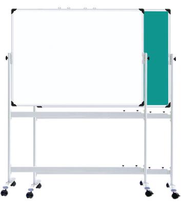 H Style Double Sided Magnetic Whiteboard Smooth Surface 3 Years Warranty