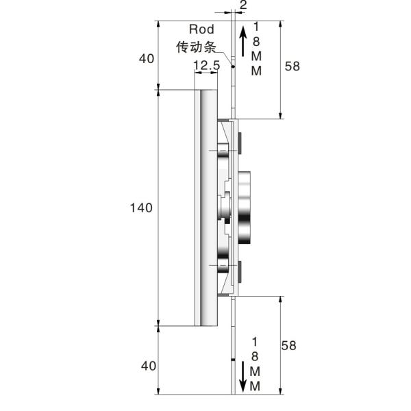 Electrical Panel Board Garage Door Lock Black Powder Coated