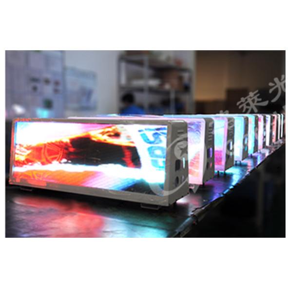 Taxi Top Advertising LED Display with Waterproof Level IP65 Rear and 5mm Pixel Pitch