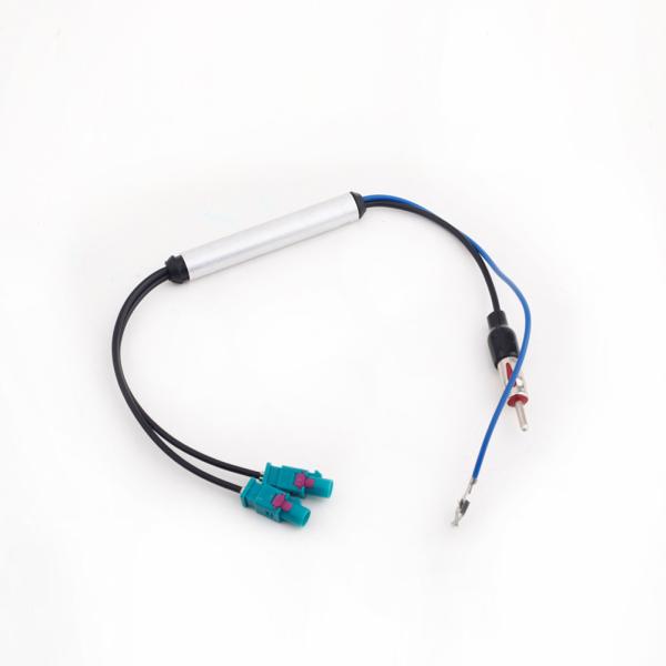 Car Radio Stereo Aerial Antenna Adapter Lead Cable Duel Fakra to DIN for Audi BMW Skoda VW