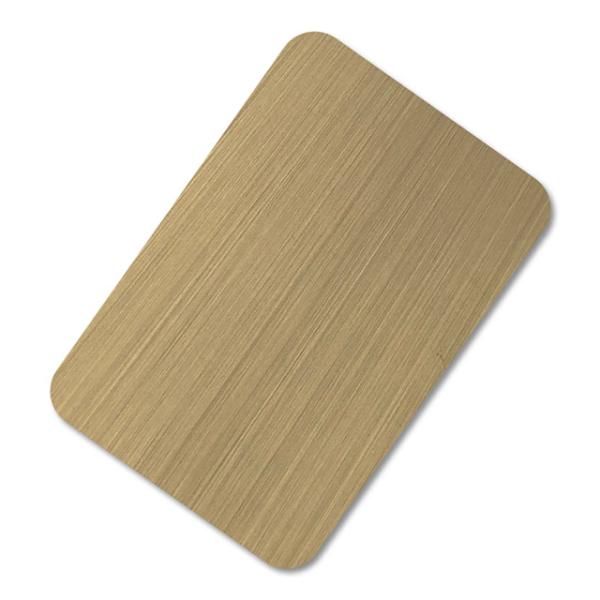 Brushed Titanium Stainless Steel Color Plate Sheet 0.15 mm 201