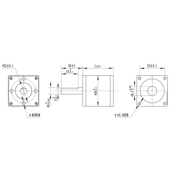 Мотор 28mm микро- коробки передач Stepper 600 см g 0,05 градуса 4,22 v 0.67A nm 1,8
