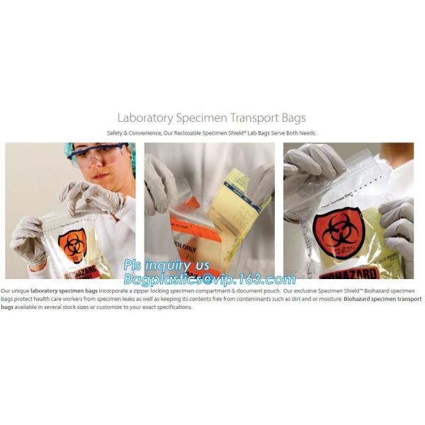 Laboratory super large sterile Biodegradable Compostable Recyclable Reusable disposable Autoclavable Biohazard Bags