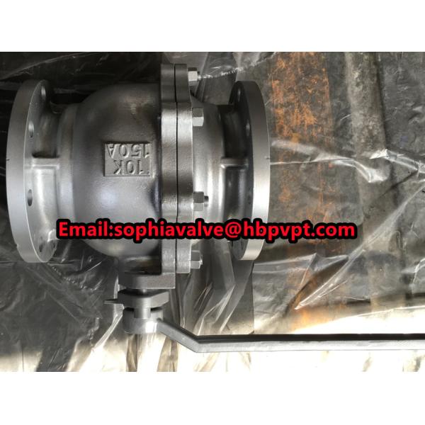DN15-DN250 JIS 10K ductile iron flanged ball valve