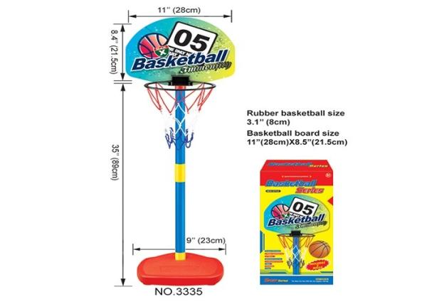 Portable Plastic Children's Basketball Hoop Adjustable Sports Toys For Boys