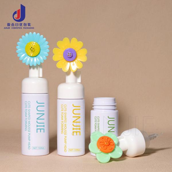 Cute New Style 100ml-200ml PET Mousse Foam Bottle Pressing Hand Sanitizer Plastic Bottle Face Wash Facial Cleanser Bottle