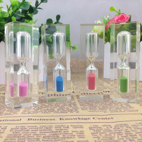 Transparent 2 Minute Hour Glass Timer , Childrens Sand Timer Hourglass