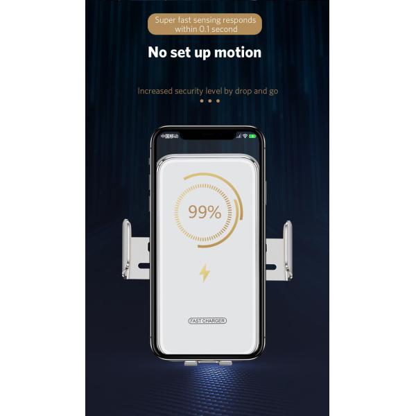 Держателя заряжателя автомобиля 10W вентиляционного отверстия зажимать быстрого беспроводного автоматический