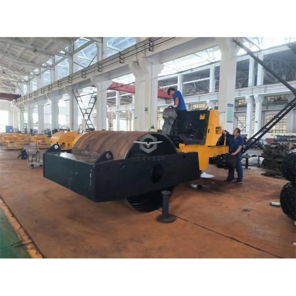 18 Ton Mechanical Single Drum Road Roller 112kW Soil Compactor