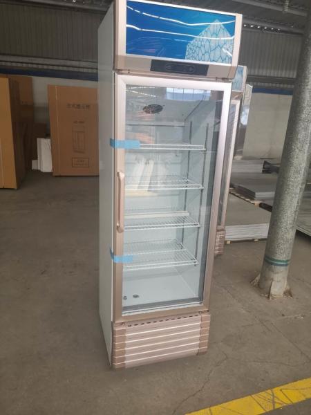 Single Door Glass Door Refrigerated Beverage Display Commercial Cabinet