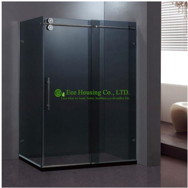 Showe Room best price Whole Shower 304 stainless steel Complete Square Sliding Mobile Frameless Sliding Tempered Glass