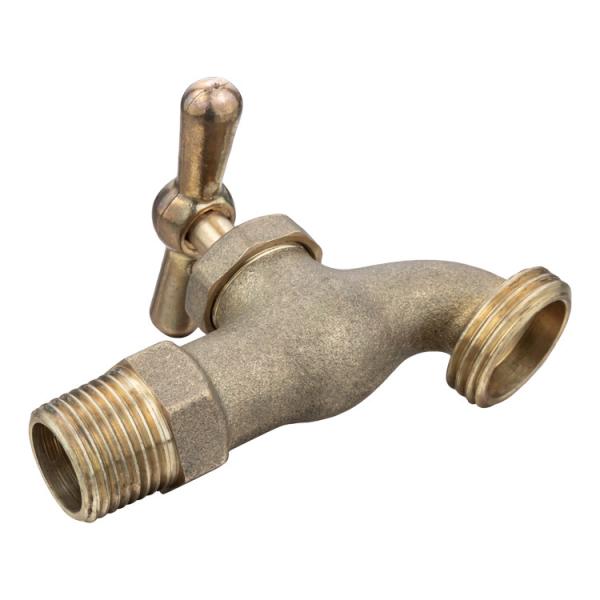 DN15 1/2 Brass-colored Washing Machine Outdoor Slow Open Faucet Bib