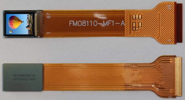 1024×768 Affichage micro OLED 0,39 pouce Vertical RGB Stripe Microdisplay pour les drones VR AR